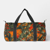 Orangene Tarnung Duffle Bag (Vorderseite)