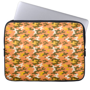 Orangene Tarnung Laptopschutzhülle