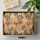 Orangene Tarnung Seidenpapier (Geschenk)