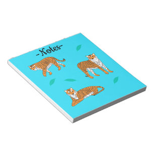 Orangene Tiger Notizblock