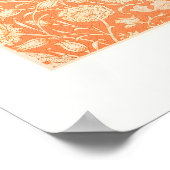 Orangene Tulpe Poster (Ecke)