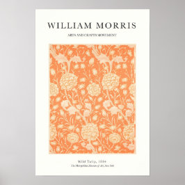 Orangene Tulpe Poster