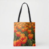 Orangene Tulpen-Tasche Tasche (Vorderseite)