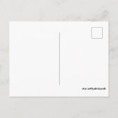 Orangene Tür Postkarte (Rückseite)