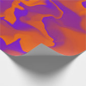 Orangene und Lila Waagen Geschenkpapier (Ecke)