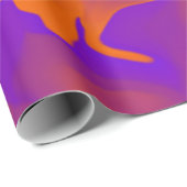 Orangene und Lila Waagen Geschenkpapier (Rolleneckpunkt)