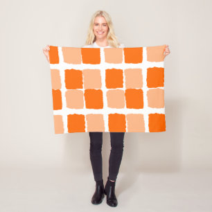 Orangene Vierecke Decke