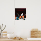 Orangene Wand Poster (Küche)