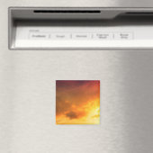 Orangene Wolken Magnet (In Situ (Geschirrspüler))