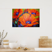 Orangeneindruck Poster (Küche)