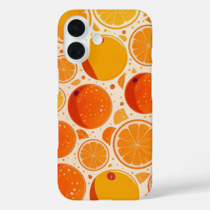 Orangener Ausbruch iPhone 16 Hülle