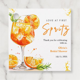 Orangener Cocktail Liebe auf den ersten Spritzer B Geschenkanhänger