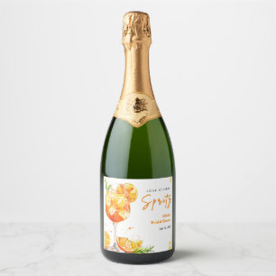 Orangener Cocktail Liebe auf den ersten Spritzer B Schaumweinetikett