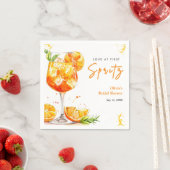 Orangener Cocktail Liebe auf den ersten Spritzer B Serviette (Beispiel)