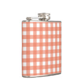 Orangener Gingham Flachmann (Rechts)