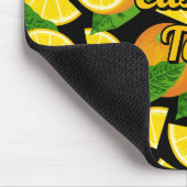Orangener Hintergrund Mousepad (Ecke)