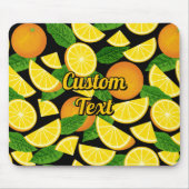 Orangener Hintergrund Mousepad (Vorne)