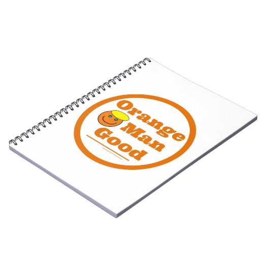 Orangener Mann GUT Notizblock (Linke Seite)