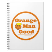 Orangener Mann GUT Notizblock (Vorderseite)
