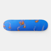 Orangener Quallen-Skateboard Skateboard (Horizontal)