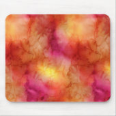 Orangener Rosa Alcohol-Tinte-Marbel Mousepad (Vorne)