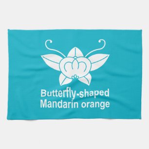 Orangener Schmetterling Geschirrtuch