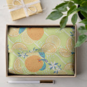 Orangener Sommergrün Seidenpapier (Geschenk)