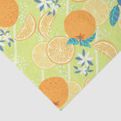 Orangener Sommergrün Seidenpapier (Detail)