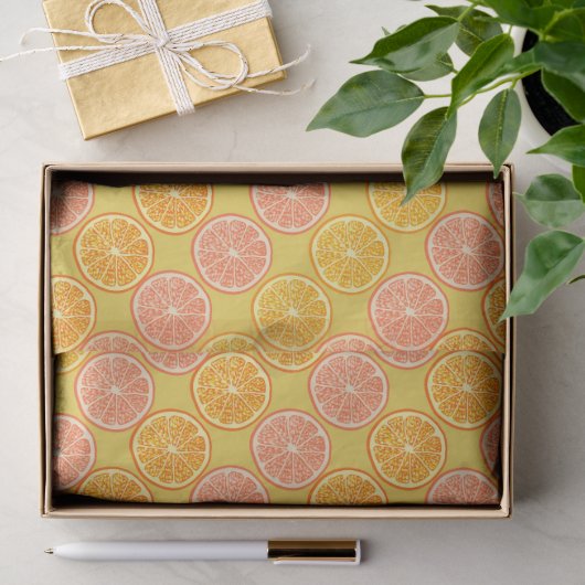 Orangener Sommersenf Seidenpapier (Geschenk)