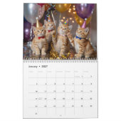 Orangener Tabby-Kalender Kalender (Jan 2027)