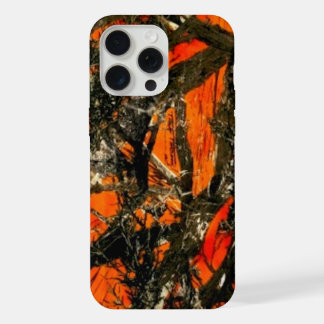 "Orangener Tarnzweig" iPhone 15 Pro Max Hülle