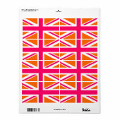 Orangener und Pinker Union Jack (Vorne)