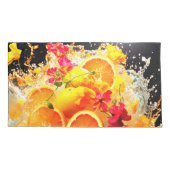 Orangenexplosion Kissenbezug (Rückseite)