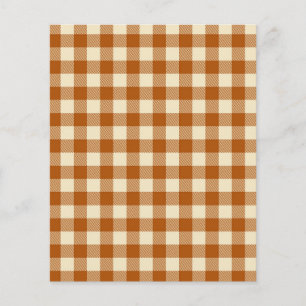 Orangenfall kariertes gemustertes Papier
