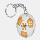 Orangenfarben in der Schule Schlüsselanhänger (Vorderseite links)