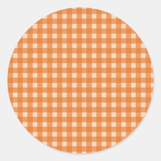 Orangenfarben Runder Aufkleber (Vorderseite)