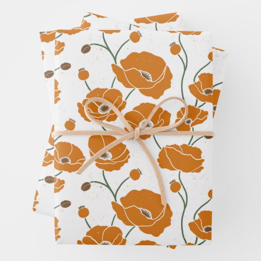 Orangenfeld Geschenkpapier Set (Beispiel)