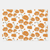 Orangenfeld Geschenkpapier Set (Vorderseite)