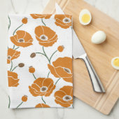 Orangenfeld Geschirrtuch (Viertel Falte)