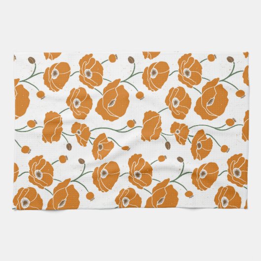 Orangenfeld Geschirrtuch (Horizontal)