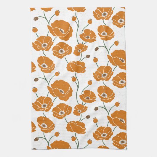 Orangenfeld Geschirrtuch (Vertikal)
