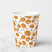 Orangenfeld Pappbecher (Links)