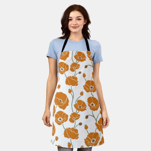 Orangenfeld Schürze (Getragen)