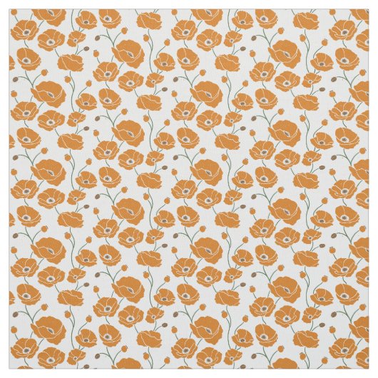 Orangenfeld Stoff (Muster)