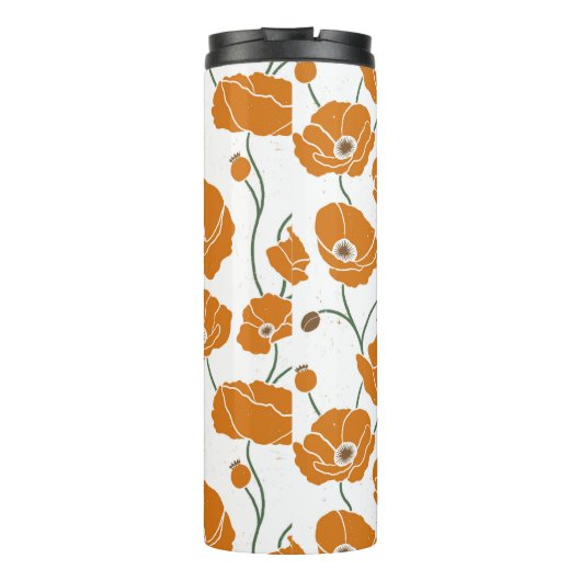 Orangenfeld Thermosbecher (Rückseite)