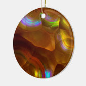 Orangenfeueropal Keramik Ornament (Links)