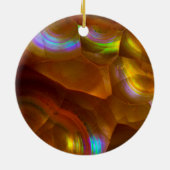 Orangenfeueropal Keramik Ornament (Hinten)