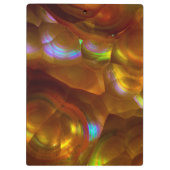 Orangenfeueropal Klemmbrett (Rückseite)