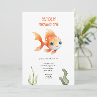 Orangenfisch Einladung