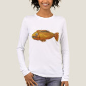 Orangenfisch-Shirt Tri-Blend Shirt (Vorderseite)